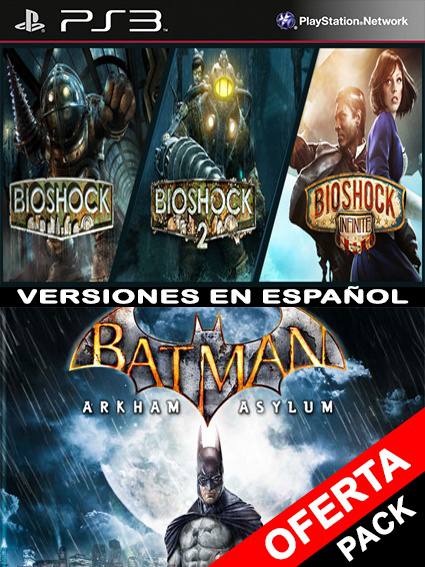 4 juegos en 1 BIOSHOCK TRILOGY PACK Mas Batman Arkham Asylum PS3 | Juegos  Digitales Bolivia | Venta de juegos Digitales PS3 PS4 Ofertas
