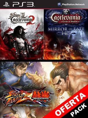 3 juegos en 1 Castlevania Lords of Shadow 2 Mas Castlevania Lords of Shadow - Mirror of Fate HD Mas STREET FIGHTER X TEKKEN