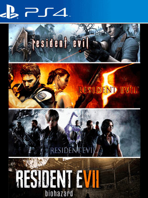 4 JUEGOS EN 1 RESIDENT EVIL 4-5-6-7 PS4