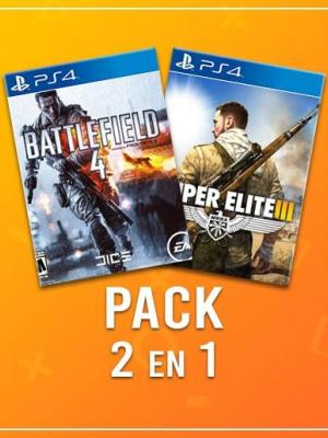 2 JUEGOS EN 1 BATTLEFIELD 4 MAS SNIPER ELITE 3 PS4