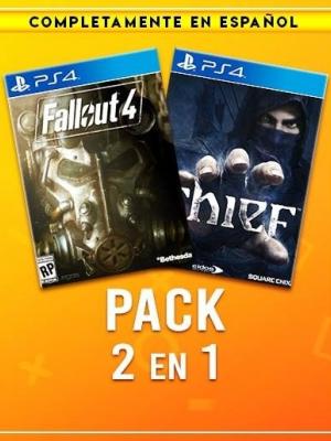 2 JUEGOS EN 1 FALLOUT 4 MAS THIEF VERSIONES EN ESPAÑOL PS4