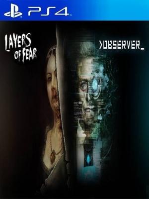 2 JUEGOS EN 1 Layers of Fear mas observer PS4