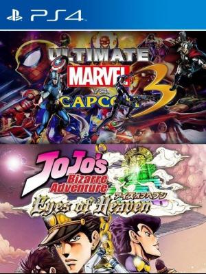 2 JUEGOS EN 1 JoJo s Bizarre Adventure Eyes of Heaven MAS Marvel vs Capcom 3 PS4